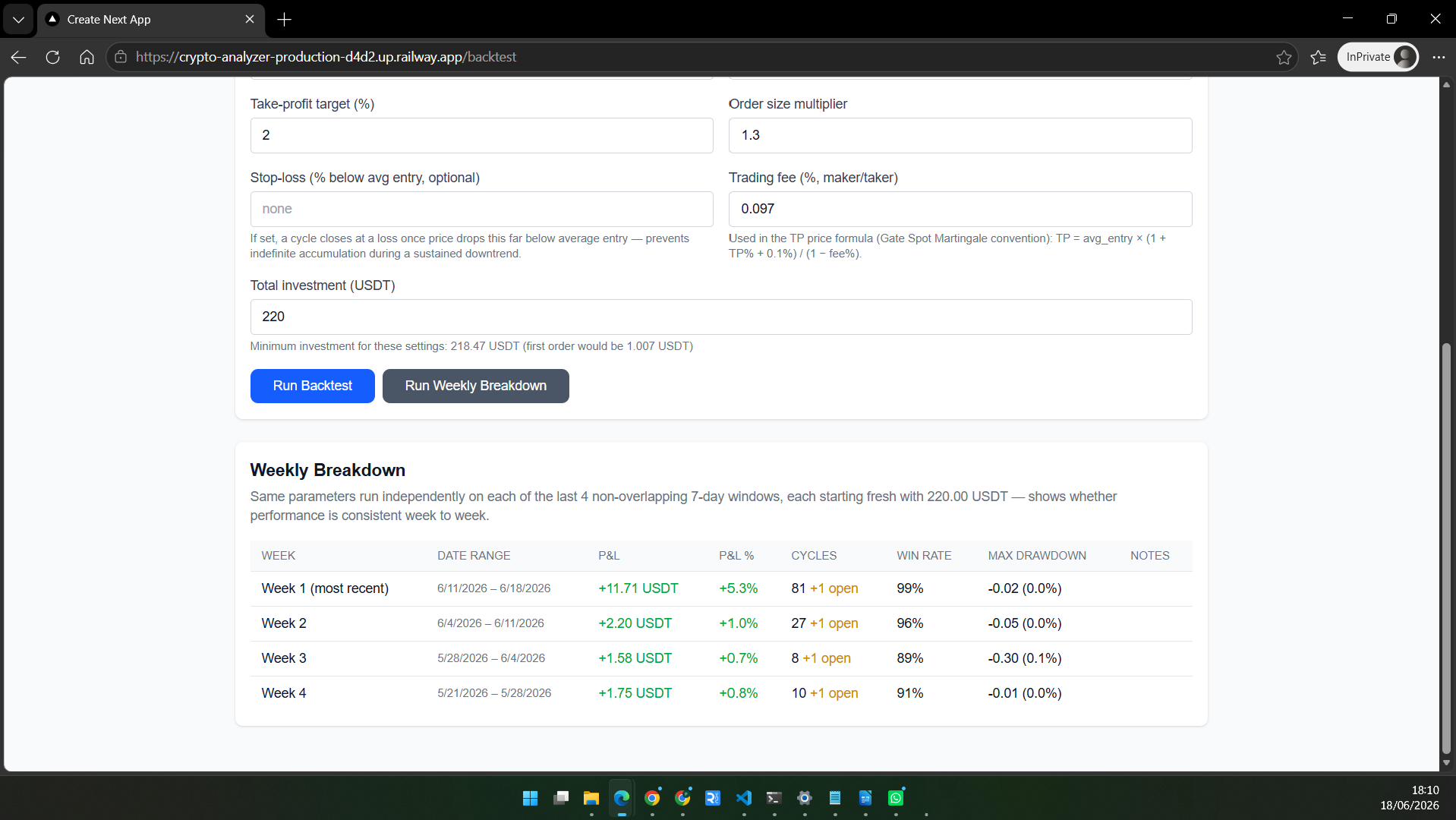 Vignette 3 du projet Crypto Analyser