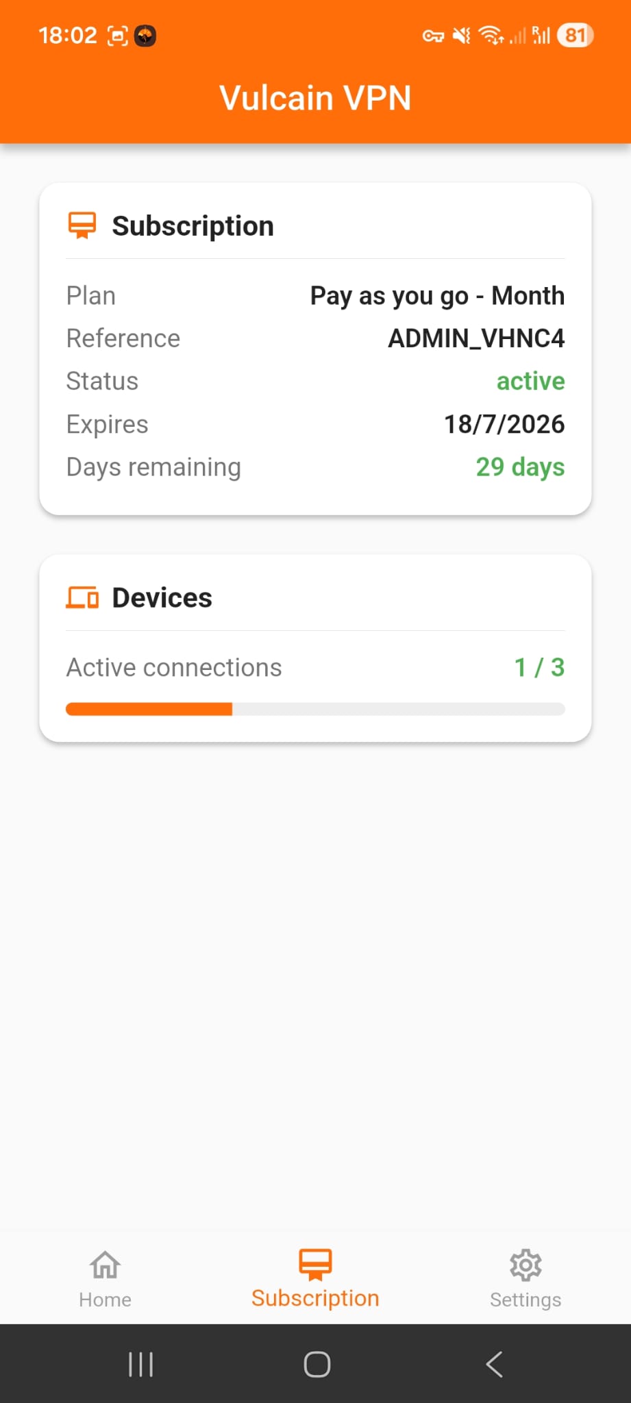 Vignette 8 du projet Vulcain VPN